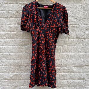 STAUD Milla Mini Poppy Field Floral Pattern Dress Sz 4